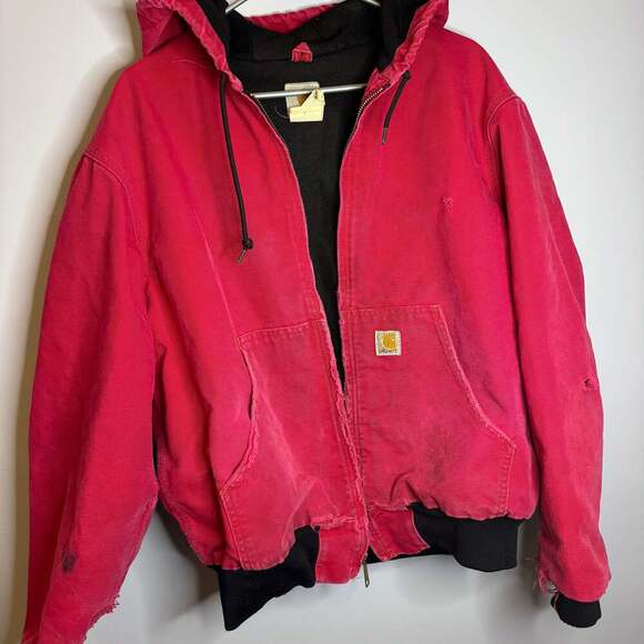 Carhartt Other - Vintage Y2K Carhartt red active hooded work wear jacket